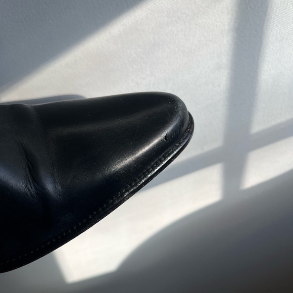 Donald Pliner Leather Biker Harness Style Boots Size 8.5 - Picture 8 of 11